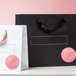 50 CT.  2 Inch Pink Thank you  for supporting my small Business Stickers